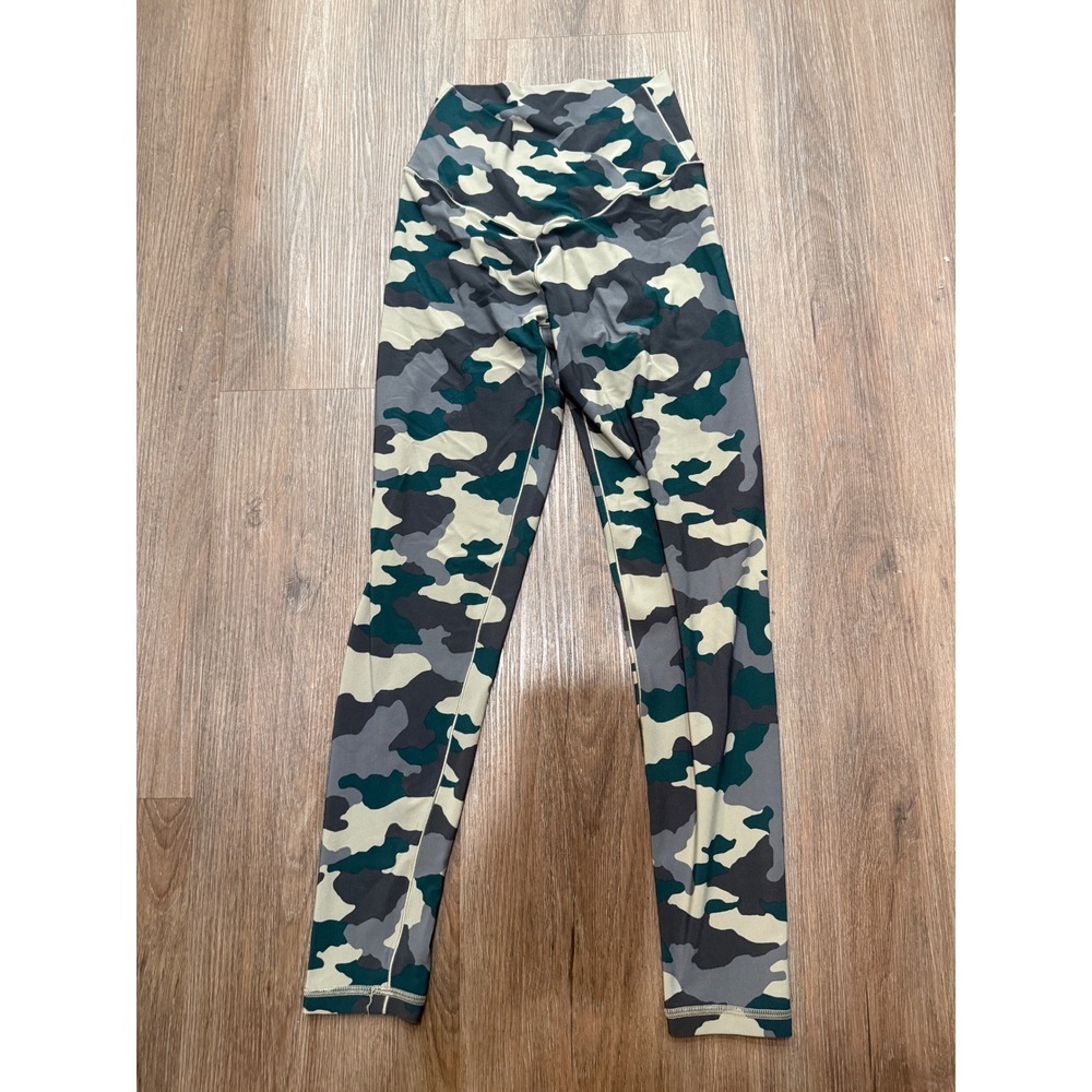 OFFLINE by Aerie Real Me 7/8 Leggings High Rise Camo Green Tan Grey Womens M